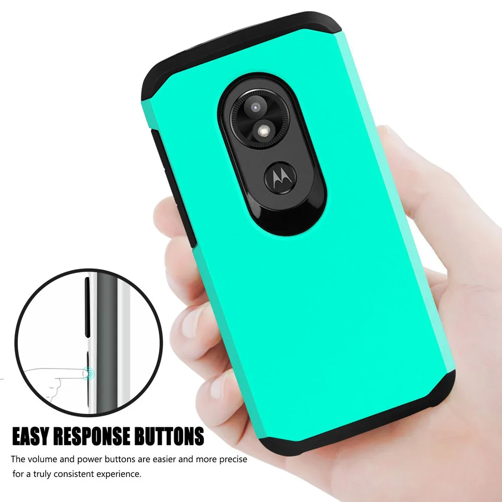 Чехол для Motorola Moto E5 Play / Cruise двухслойный Гибридный Прочный чехол тонкий