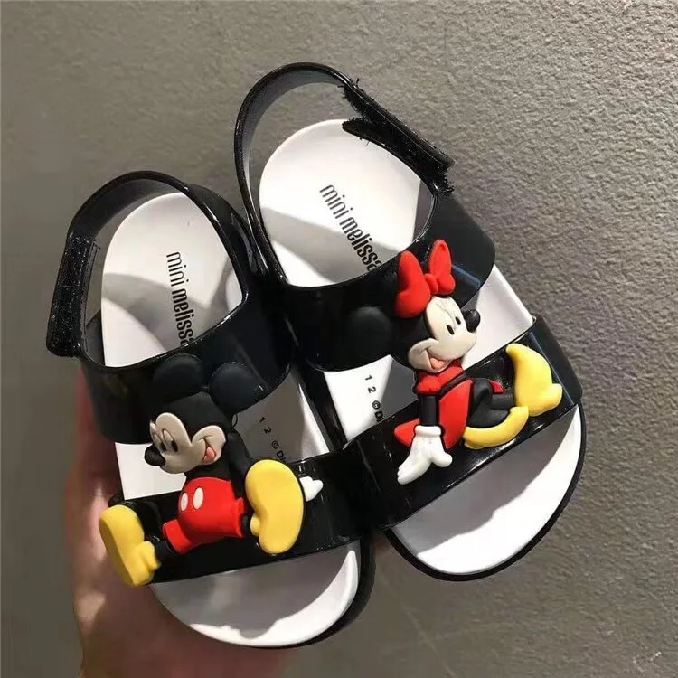 Mini Melissa Ultragirl/ г. новые оригинальные сандалии для девочек бразильские прозрачные сандалии Нескользящие Детские пляжные сандалии для малышей, 13,5-18,5 см