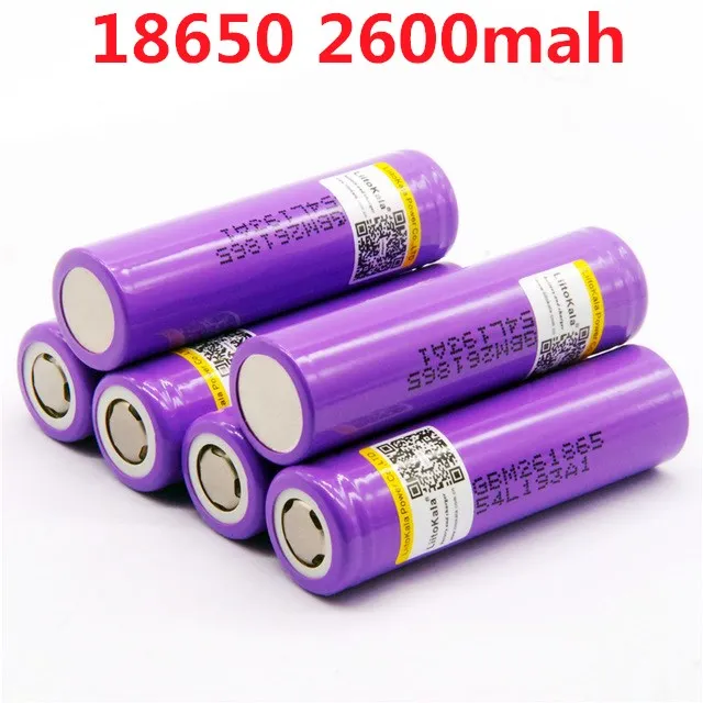 LiitoKala для M26 100% оригинальный 18650 2600 мАч 10A ICR18650 m26 3 7 в кожух переносного