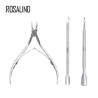Набор для маникюра ROSALIND 3 шт.лот, ножницы для кутикулы и толкатели для дизайна ногтей, набор для красоты, инструмент для маникюра