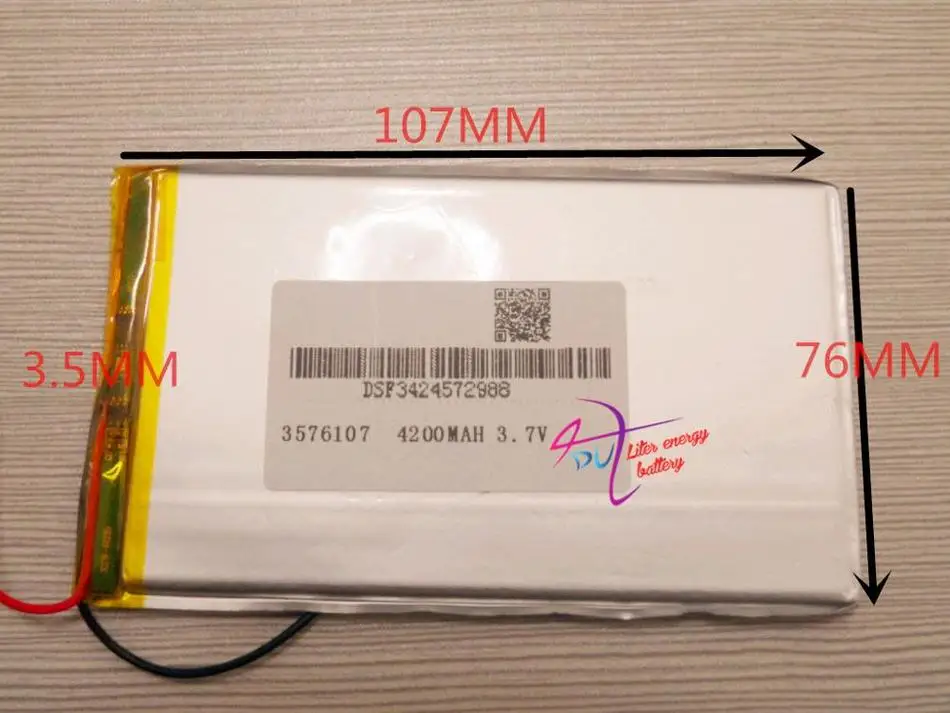 3 7 V планшет полимерный аккумулятор 4200 mah большой емкости ноутбук MID 3576107