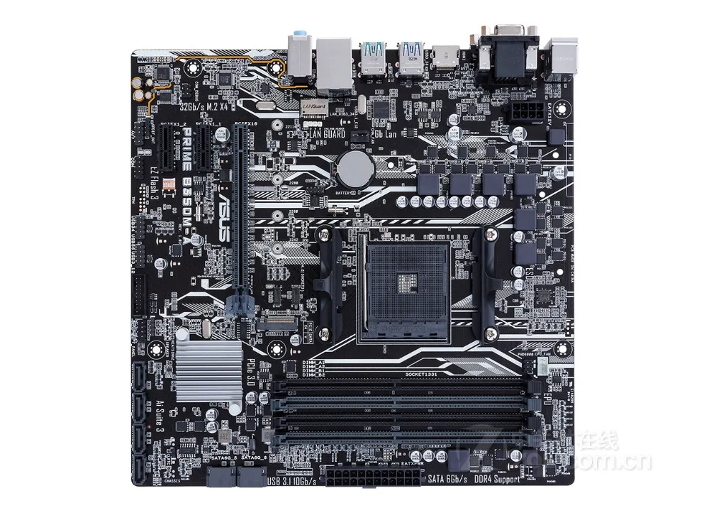 Новинка Материнская плата ASUS PRIME розетка AM4 DDR4 USB3.0 USB3.1 SATA3 HDMI DVI VGA 64 ГБ Настольная