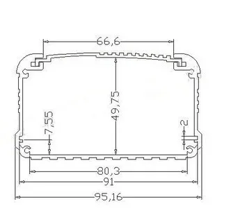10 шт./лот китайская промышленная коробка для электроники Шэньчжэнь ОМК 55(H)x95(W)x150(L)