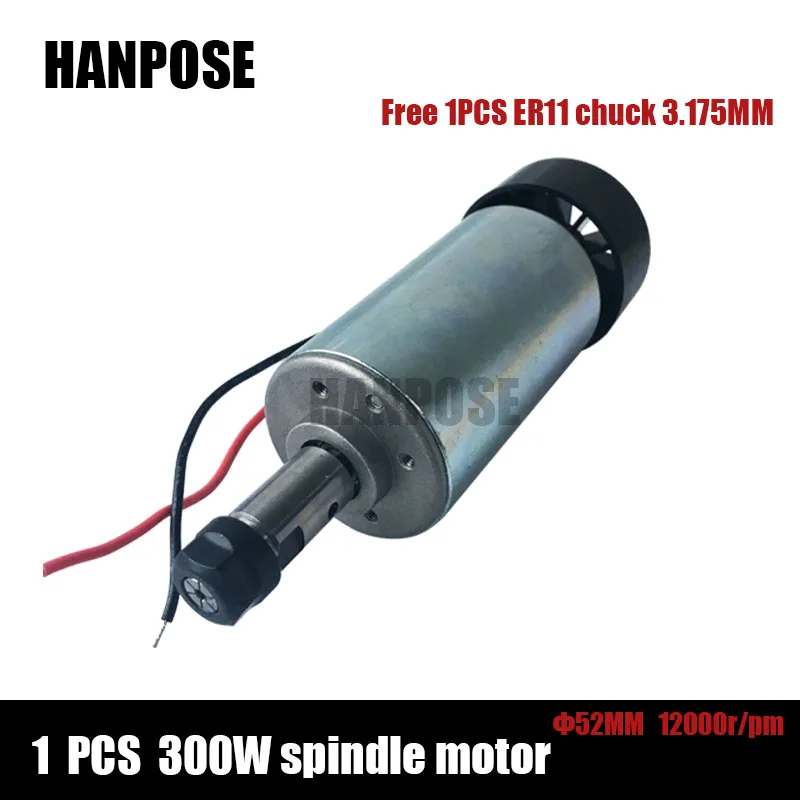 Топ 0.3KW cnc мотор шпинделя 300W DIY dc 12 48 300w для PCB фрезерного станка|cnc spindle motor|spindle motor