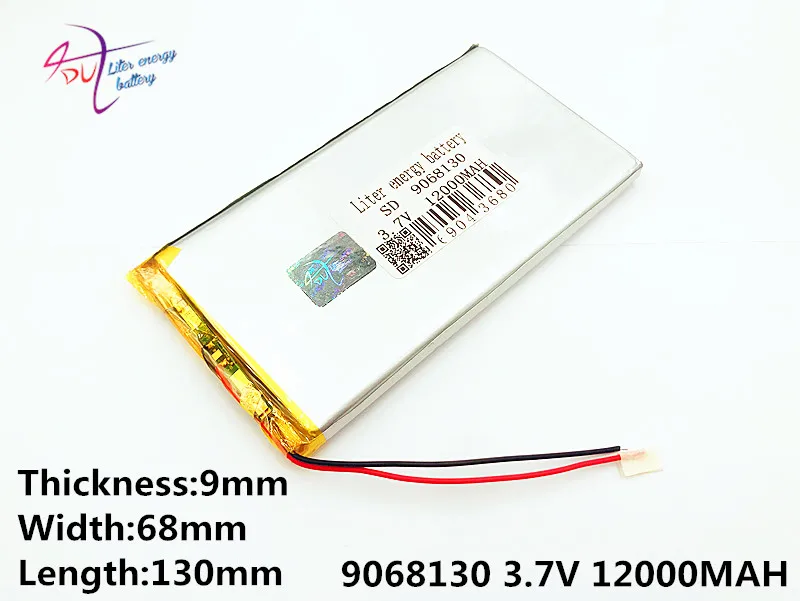 3 7 V 1000mAH 9068130 9070130 литий ионный полимерный аккумулятор литровая энергия для умных