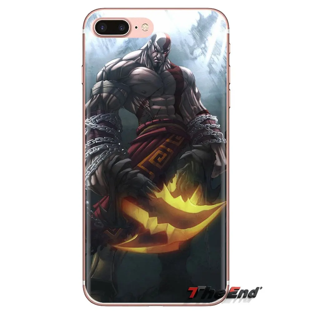 God of War Kratos III Transparent TPU Case Cover For Sony Xperia Z Z1 Z2 Z3 Z5 compact M2 M4 M5 C4 E3 T3 XA Huawei Mate 7 8 Y3II |