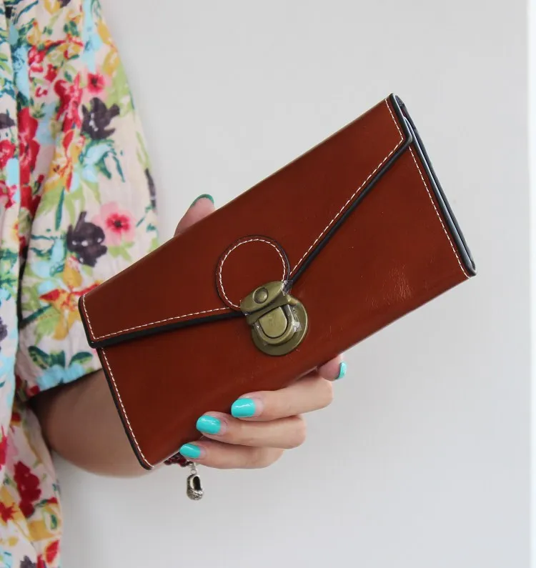 Кошелек женский винтажный кожаный|wallet female|leather purseleather purse brands |