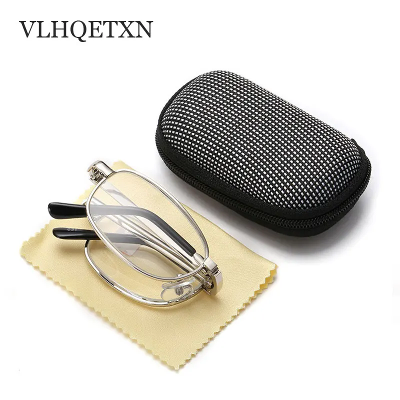 

Man Folding Reading Glasses Men Women Reading Glasses With Box Foldable Presbyopia +1.0 +1.5 +2.0 +2.5 +3.0 +3.5 +4.0
