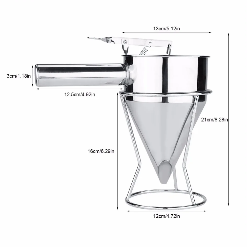 Диспенсер для мяча из нержавеющей стали блинов дозатор теста кексов воронка