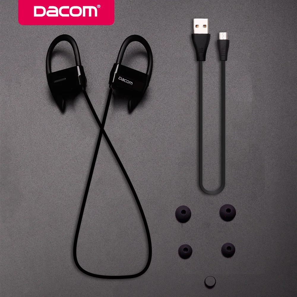 DACOM G18 гарнитура Bluetooth Беспроводной наушники Водонепроницаемый 4 Hands Free barbud Бег