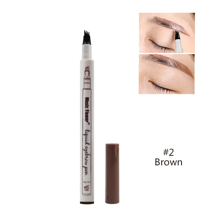 Микроблейдинг татуаж карандаш для бровей водостойкая вилка наконечник 4 головки