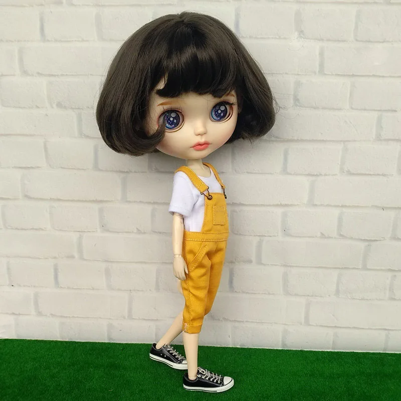 Новая Одежда для кукол Blyth, модная короткая футболка/комбинезон, комбинезон для куклы, одежда для 1/6, аксессуары для кукол(fit ob24 azone blyh 1/6 Doll