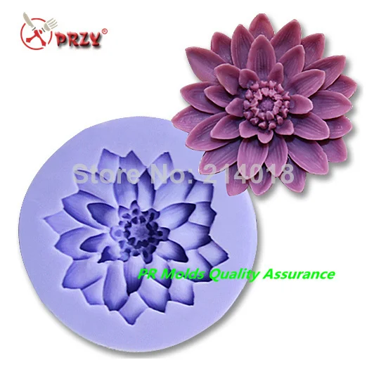 

chrysanthemum modelling fondant molds wholesale chocolate silicon mold fondant Cake decoration mold No.si405