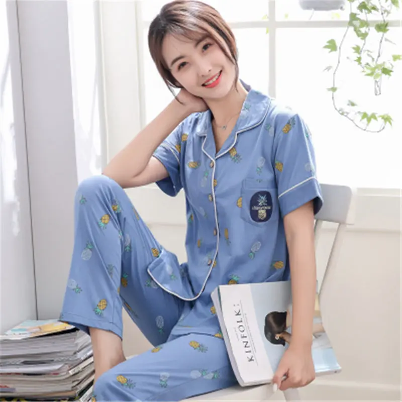 Женский пижамный комплект из 100% чистого шелка шелковое ночное белье размер SM 3XL