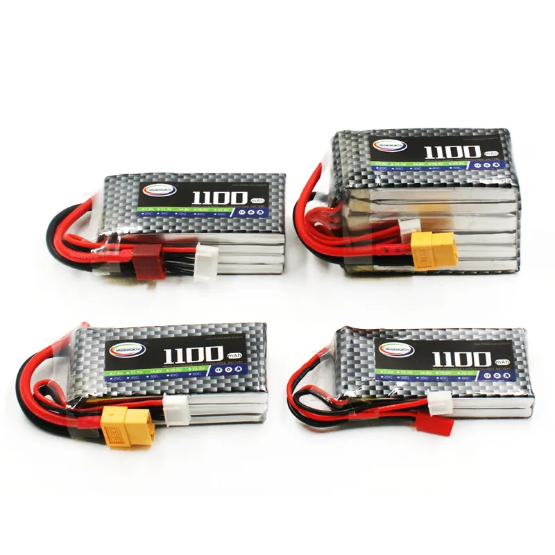 Аккумулятор Lipo 4S 14 8 в 1100 мАч 30C для игрушек с дистанционным управлением