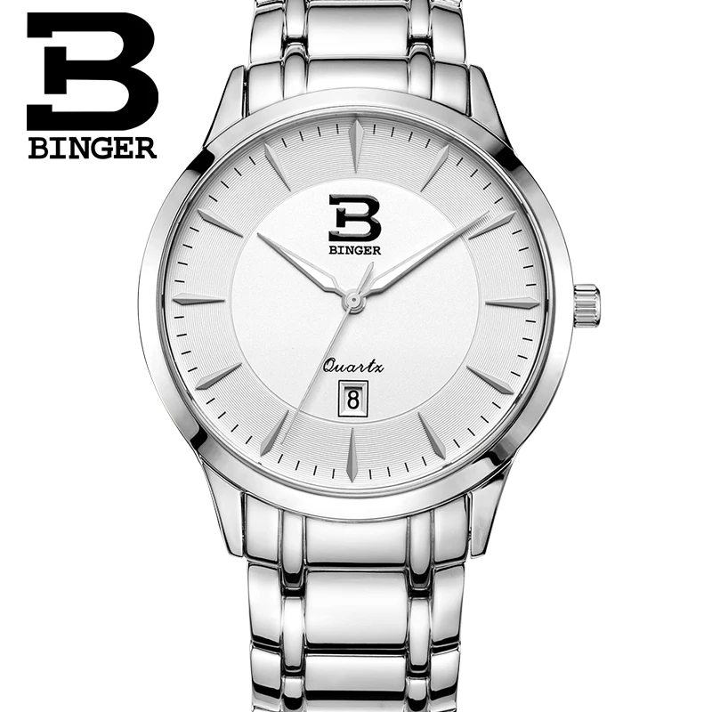 Часы из нержавеющей стали для любителей моды элегантные кварцевые часы в