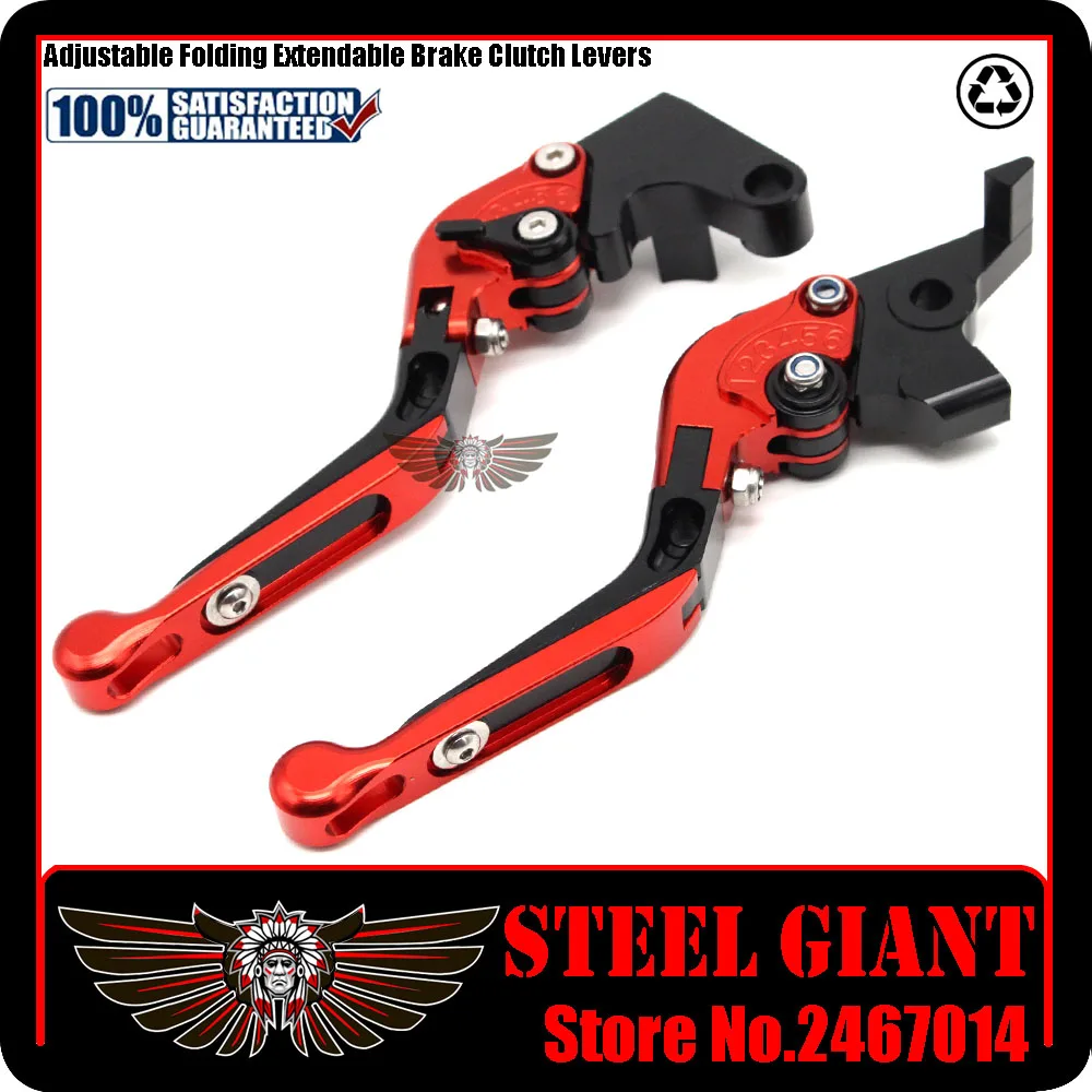 Мотоциклетные регулируемые складные рычаги тормоза и сцепления подходят для HONDA CBR 600RR 2007-2016 с логотипом CBR600RR.