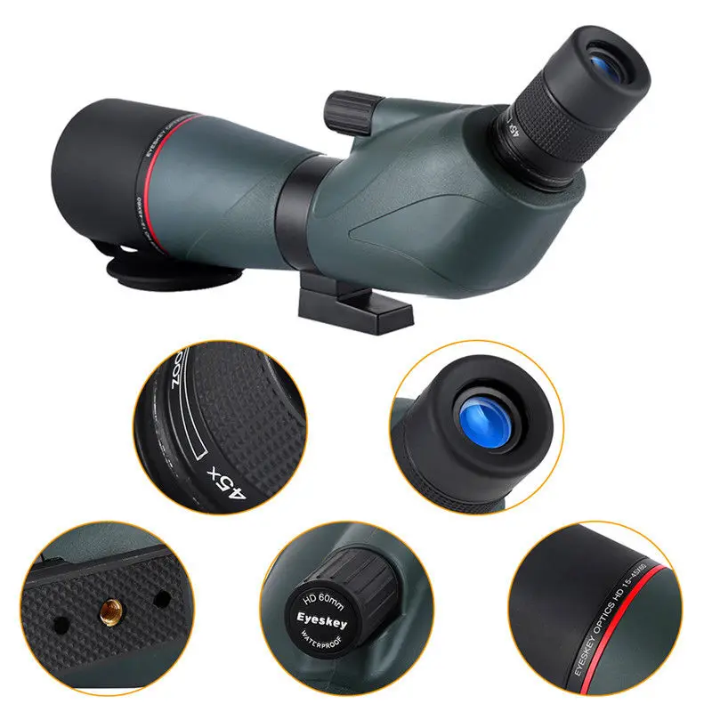 Eyeskey угловой 15 45x60 Водонепроницаемый зум точечные трубы с триподом адаптер для