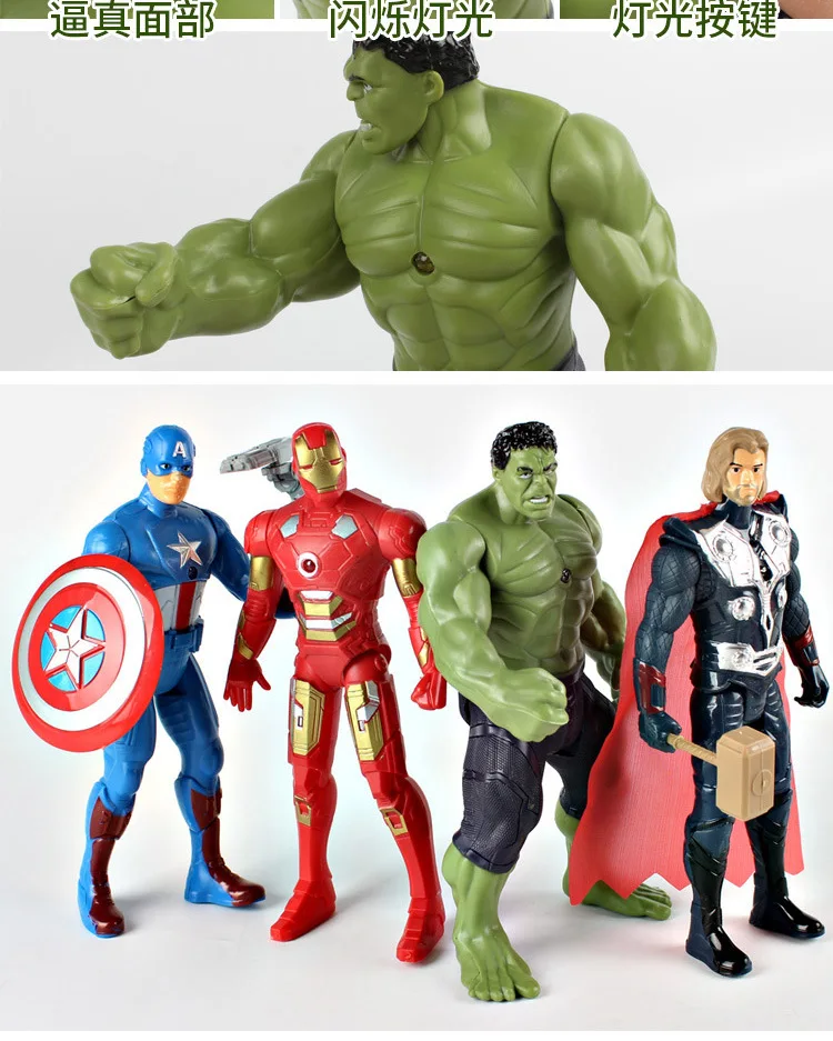Marvel Мстители 4 эндшпиль фигурка Тор одинсон Халк баннер Железный человек Тони Старк капитан фигурка ПВХ Коллекция моделей кукол игрушка