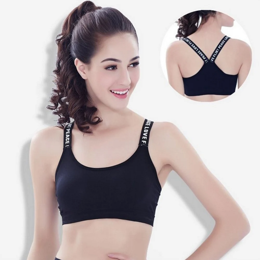 

Female Yoga Top Fitness Yoga Shirts Women Padded Shockproof Sports Bras Breathable Athletic Fitness Running Vest Tops Underwear