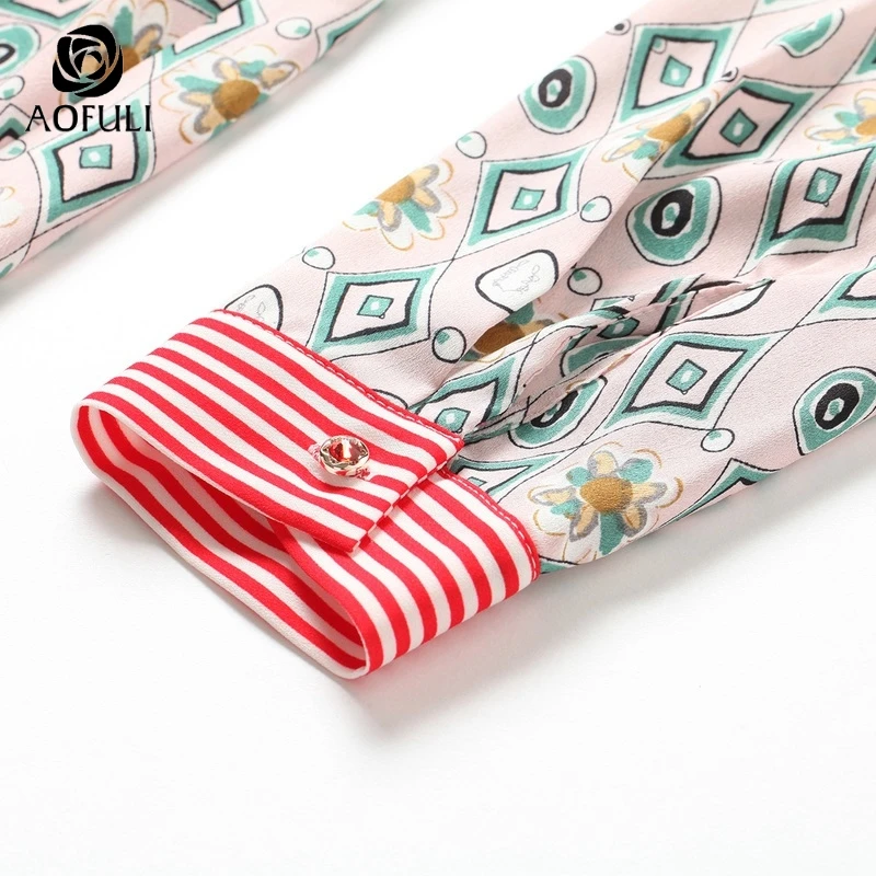 L ~ 4XL 5XL женское платье с вырезом и принтом осенние платья миди длинным рукавом