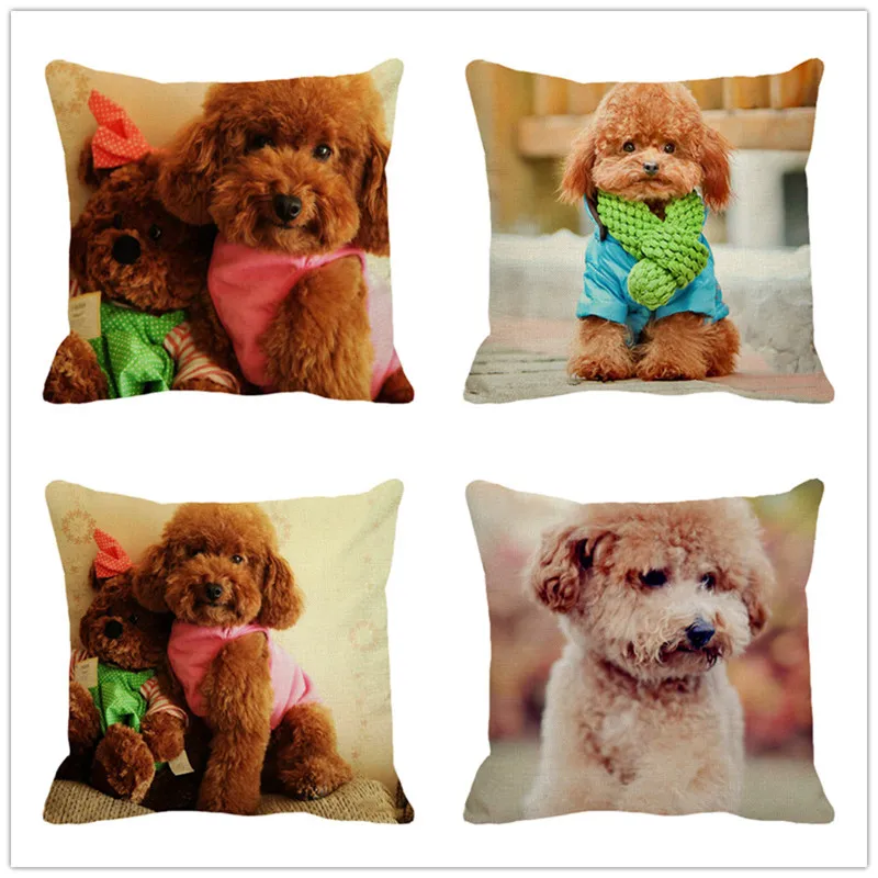 XUNYU Милая наволочка для домашних животных Тедди собака квадратная искусственная