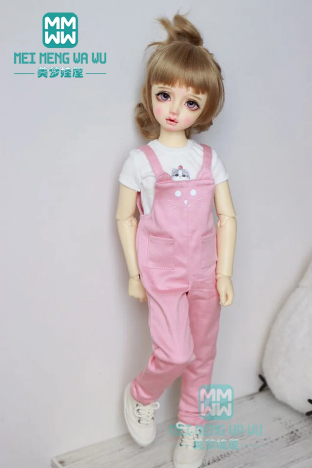Одежда для кукол bjd аксессуары для 43 см 1/4 BJD MSD кукла модная футболка и джинсовый комбинезон