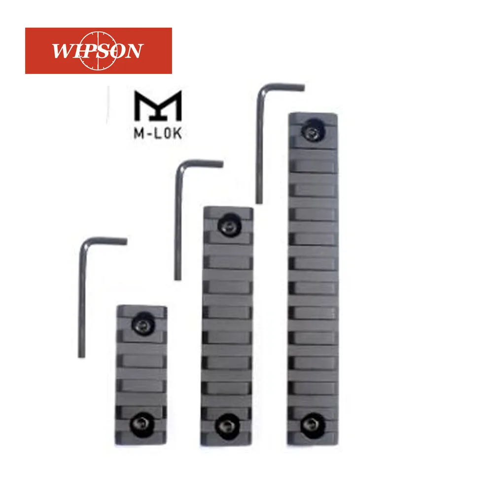 WIPSON 5-9-13-слоты M LOK Rail базовый сегмент Handguard раздел авиационный алюминий Picatinny Weaver для охоты