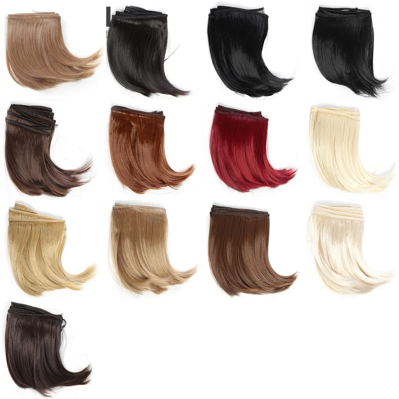 

10PCS/LOT Hot Synthetic Hair Doll 10CM Natural Colors DIY Wig BJD Hair Accessories