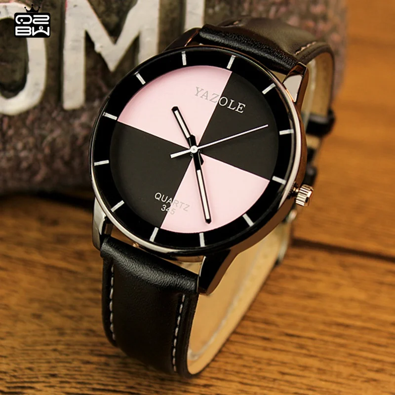 Yazole часы женщины водонепроницаемые кожаный вахта женские леди montre роковой relógio