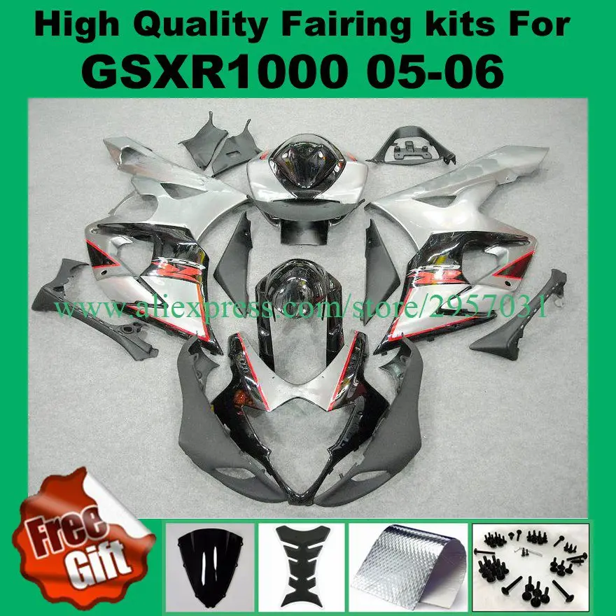 

9Gifts, Injection fairings for SUZUKI GSXR1000 2005 2006 #762JJ8 GSXR 1000 GSX-R1000 05 06 K5 K6 fairing kit +fairing screws