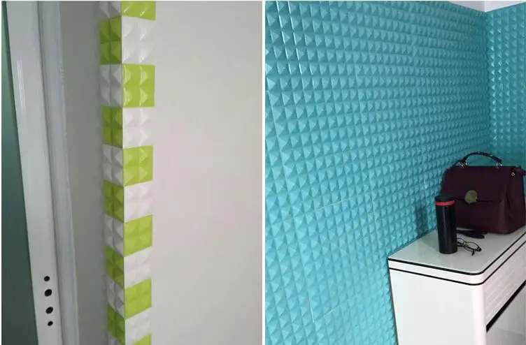 Трехмерные настенные наклейки в форме пирамиды звукоизоляционные пенопластовые