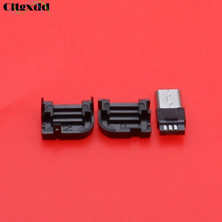 Cltgxdd микро USB 90 градусов штекер соединитель DIY сварной проволоки припоя тип