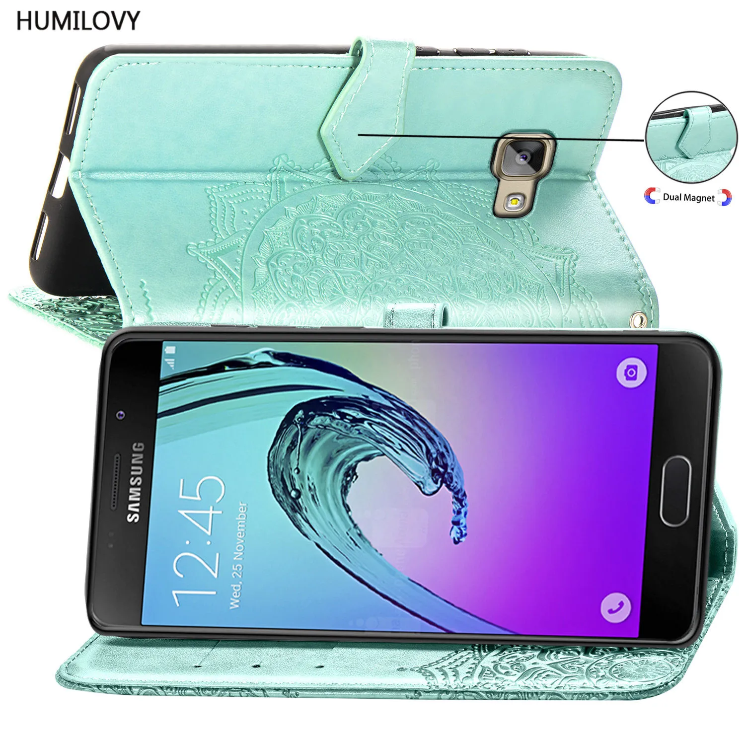 Флип-кейс для Samsung Galaxy A5 2016 2017 чехол A510 A520 Роскошный чехол-кошелек с отделением