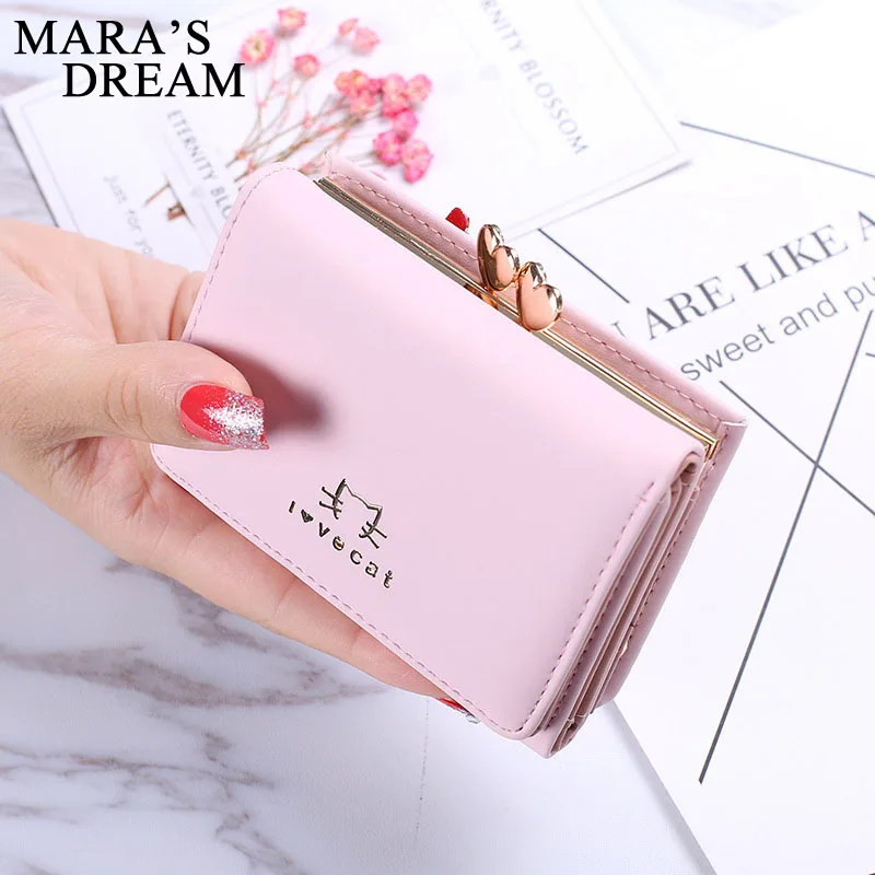 Mara's Dream 2018 женский кошелек с милым котом маленький на молнии для девушек