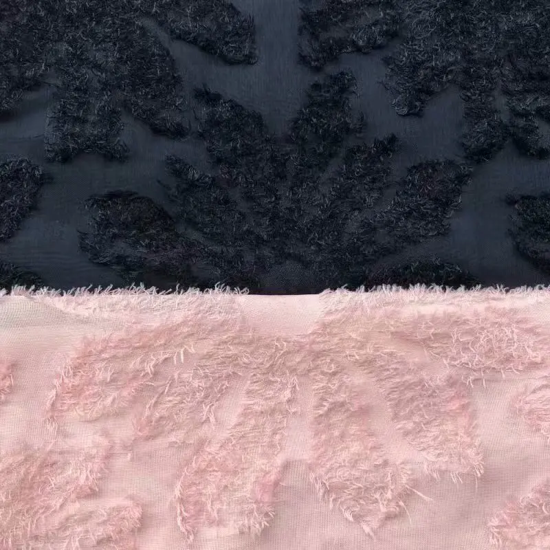 

Hot style woolen fabric composite jacquard woolen clipping fabric fashion womenswear chiffon textile polyester fabric