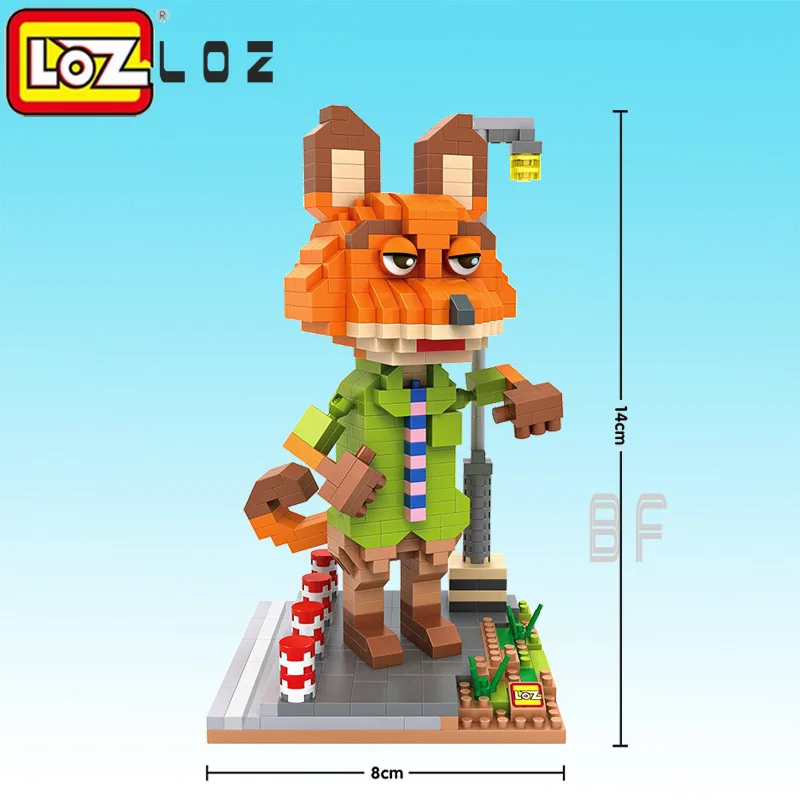Loz Zootopia мини-строительные блоки игрушки technic Классические игрушки Детские модели животных Zootropolis коллекция викторины игрушки для детей