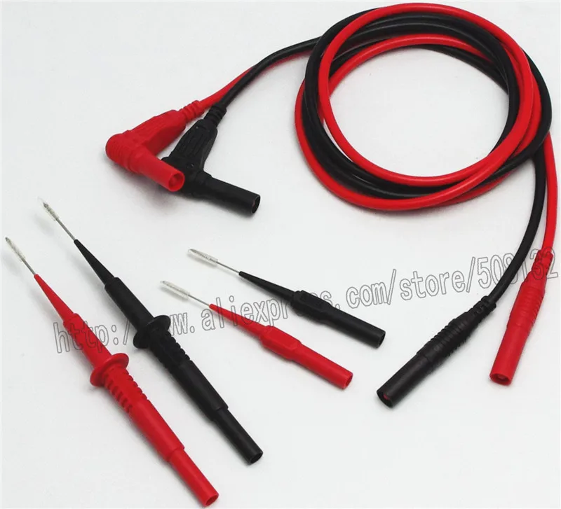 Силиконовые изоляционные тестовые щупы 4 мм с банановым штекером + для пирсинга 30