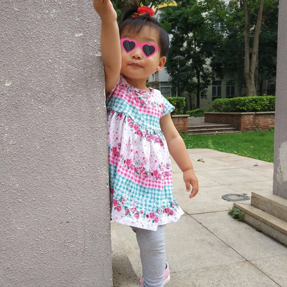 Plaid Flower Girls Dress Elegant Summer Unicorn Costume For Kids Clothing 2018Children Dresses Party Wedding | Детская одежда и