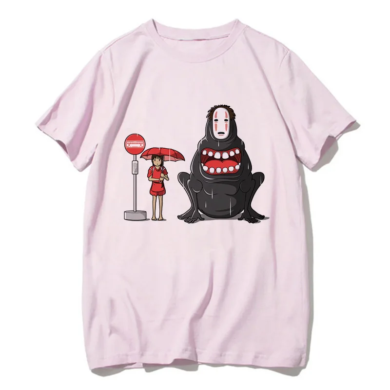 Totoro Shirt Women Men Studio Ghibli Miyazaki Hayao Anime Spirit Away T Shirt Men Women Japanese Anime Cartoon Clothes T-Shirt