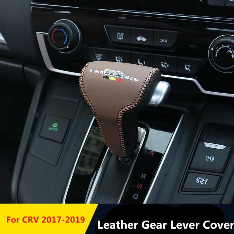 Для Honda CRV 2017 2019 кожаный рычаг переключения передач крышка рычага ручки украшение