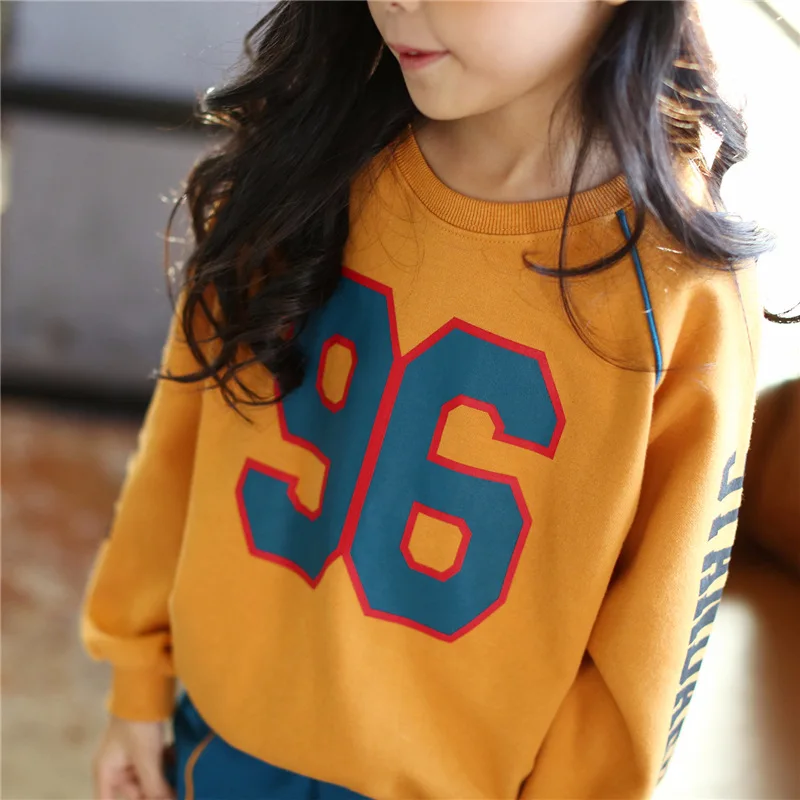 Children's Wear Girl Spring Long Sleeve Suit 2018 New Korean Kids Girls Printed Class Uniforms Sport Clothing 2PCS Sets CLS123 |