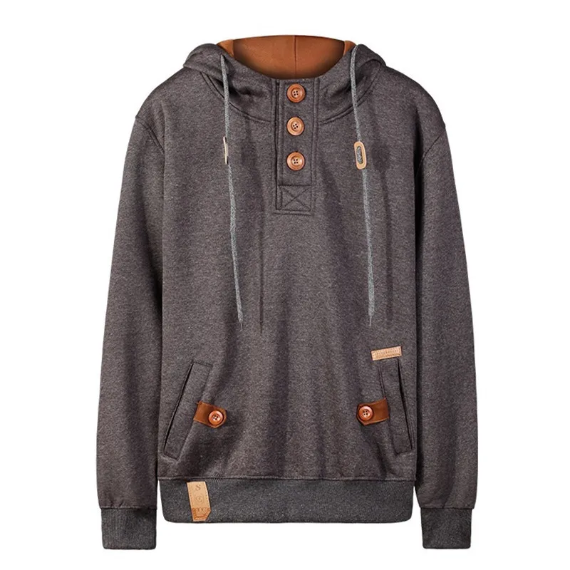 2015 New Design Causal Mens Hoodies Male Fashion Sportswear Outerwear Man Outdoor Sports Tracksuit Sweatshirt Size M to 3XL | Мужская
