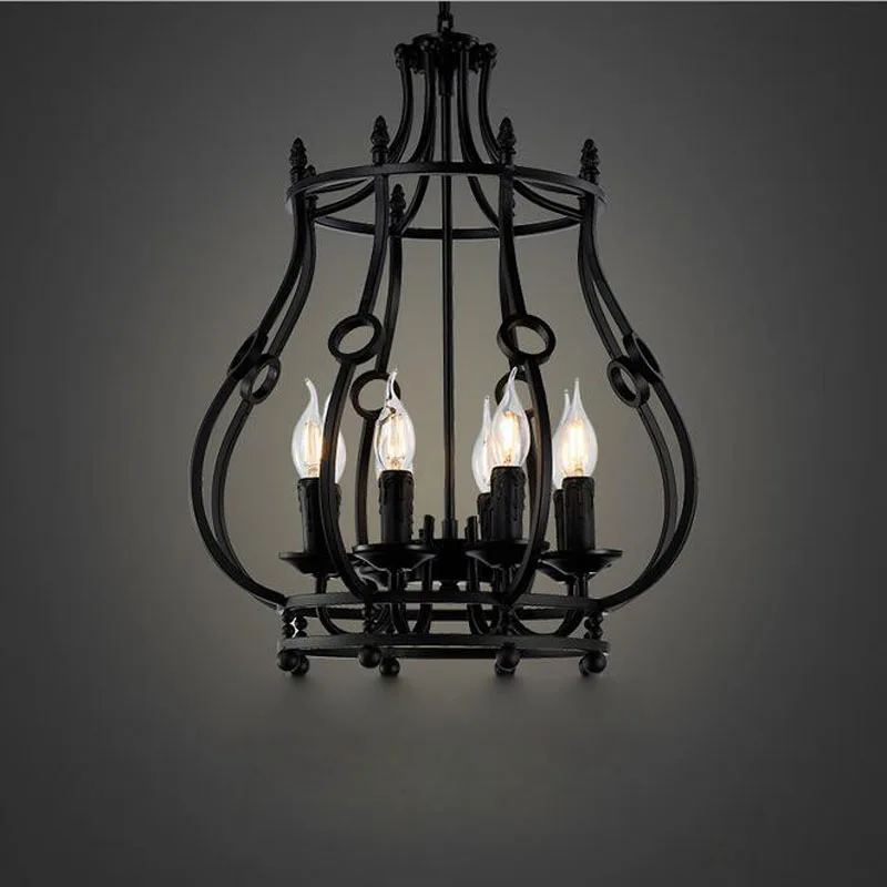 Американский персонаж железная клетка лампа для украшения бара Ретро