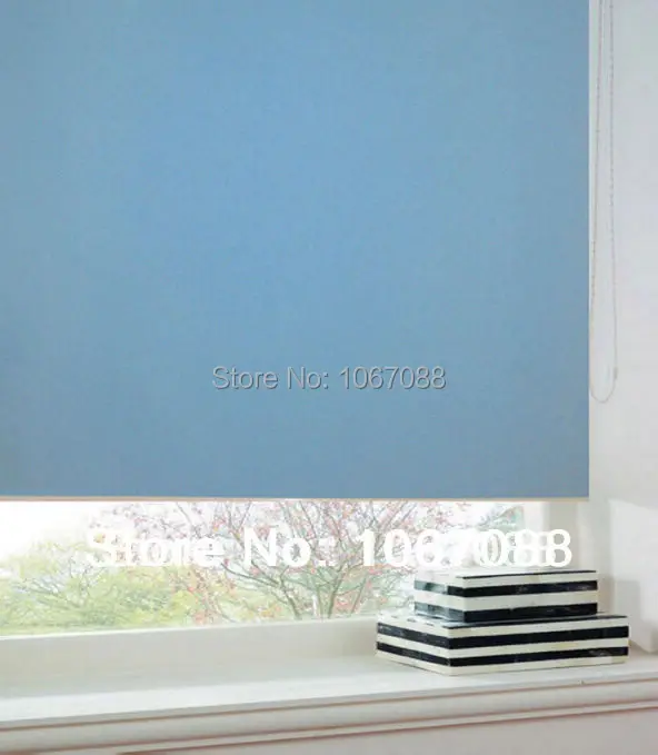Сделанные на заказ жалюзи небесно голубого цвета из 100% полиэстера занавески окна