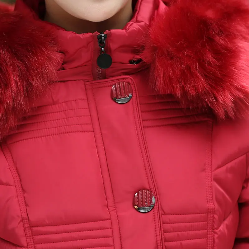 Большие размеры зимнее пальто женская винтажная куртка с тиснением Длинные