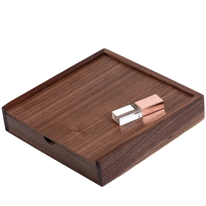 JASTER 1 шт. бесплатный логотип орех фото уникальный Альбом Кристалл usb+ коробка Memory stick Pendrive 4 Гб-64 Гб 170*170*35 мм - Цвет: B