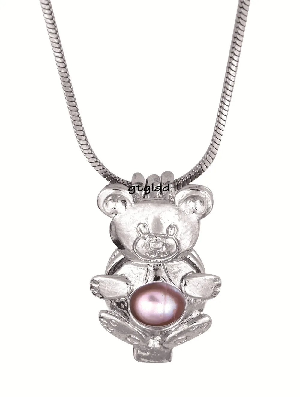 2017 милый медальон кулон жемчужное ожерелье клетка оптовая продажа