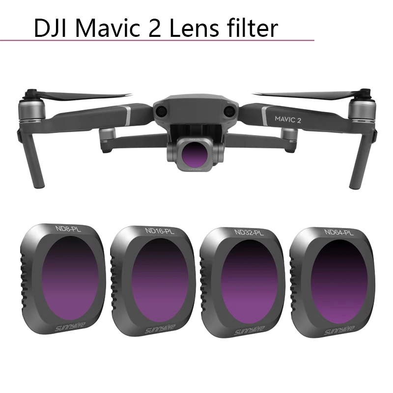 1 комплект Комплект фильтров для оптического стекла камеры HD DJI Mavic 2 Zoom/Pro ND8 PL ND16 ND32