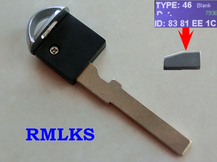 Смарт вставка RMLKS для Nissan Teana Livina Tiida Sunny X Trail с чипом ID46|blade blade|blade blankblade key |